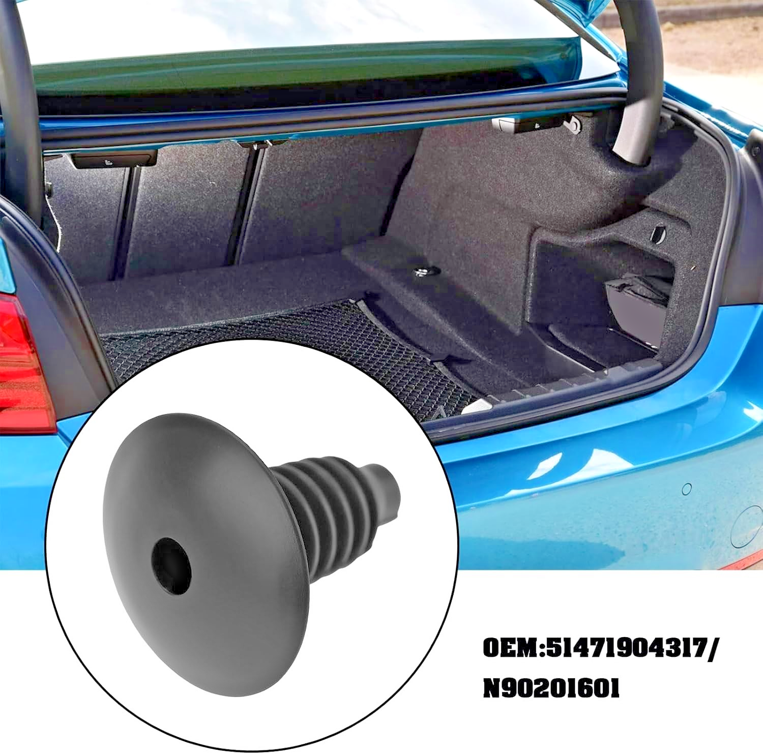 AUDI Interior Trim Panel Fir Tree Clip Fastener 10 - A3 A4 A5 A6 A8 Q5 Q7 TT RS.16