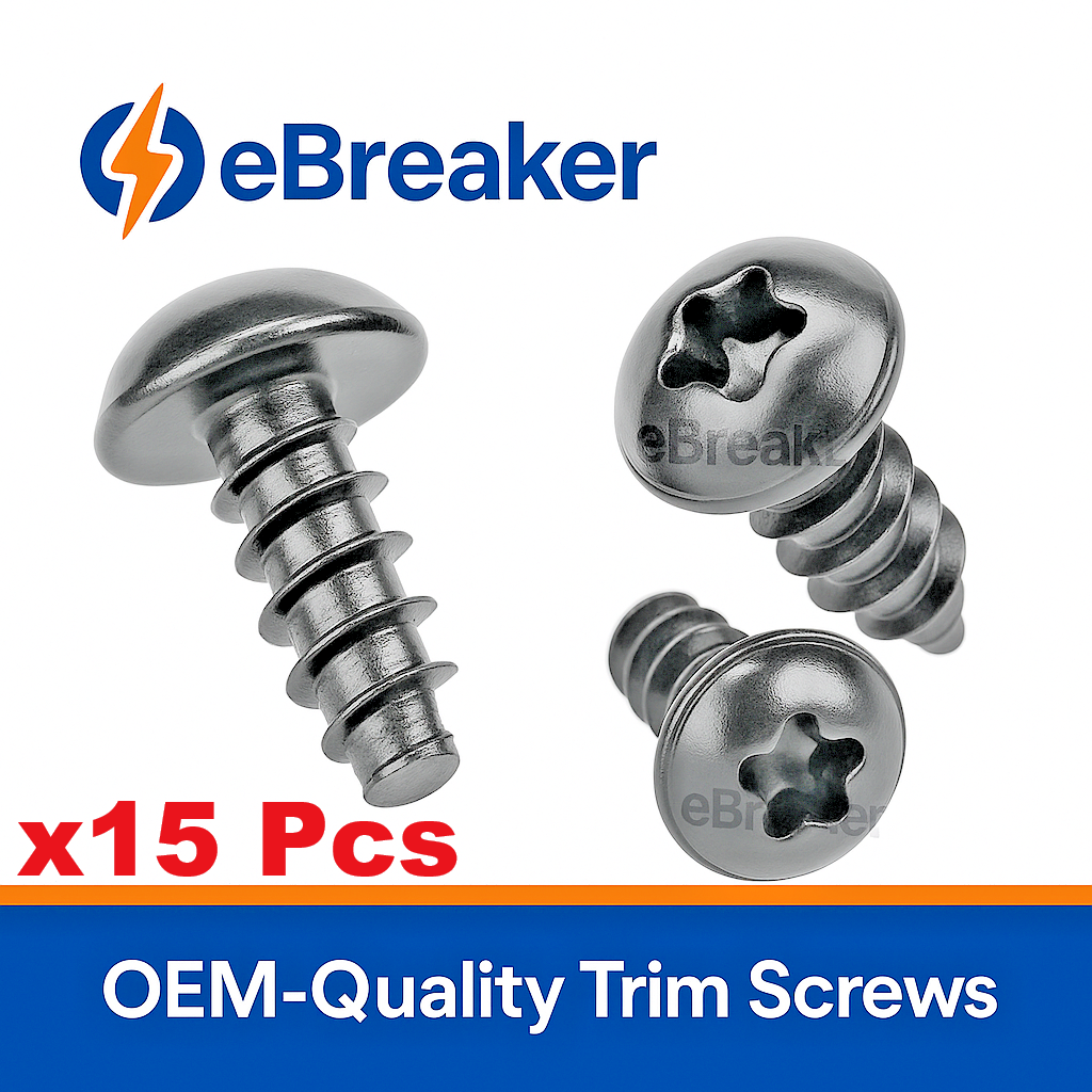 VW Small Interior Trim Panel Fixing Torx Head Screw - x15 Pcs, Fits 2000 to 20240