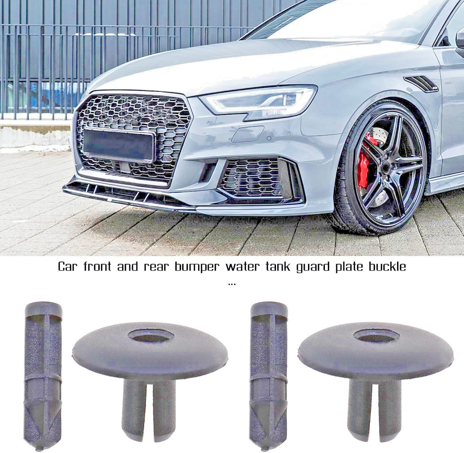 AUDI Push Fit Rivet Trim Clips x5 for A2 A4 A5 A8 Q3 Q5 Q7 Q8 TT # OEM 4D080730010