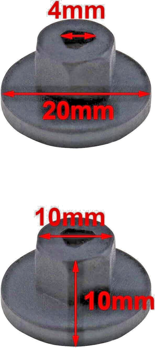 Audi Engine Cover Undertray Splashguard Clip Unthreaded Plastic Nuts 8E0825265C.1