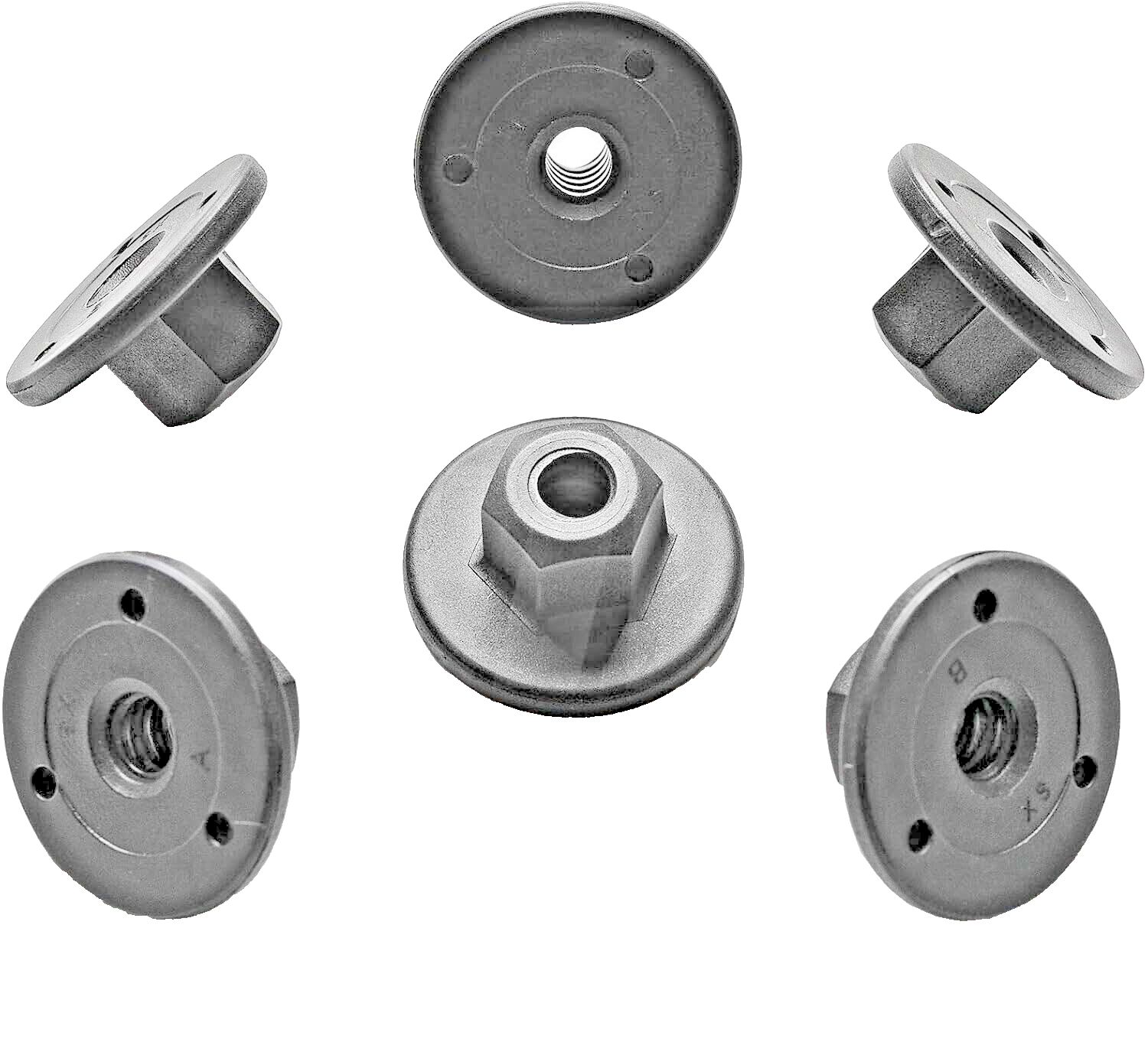 10x BMW MINI 10mm Hex Head Plastic Threaded Nut 7169847 071471698477