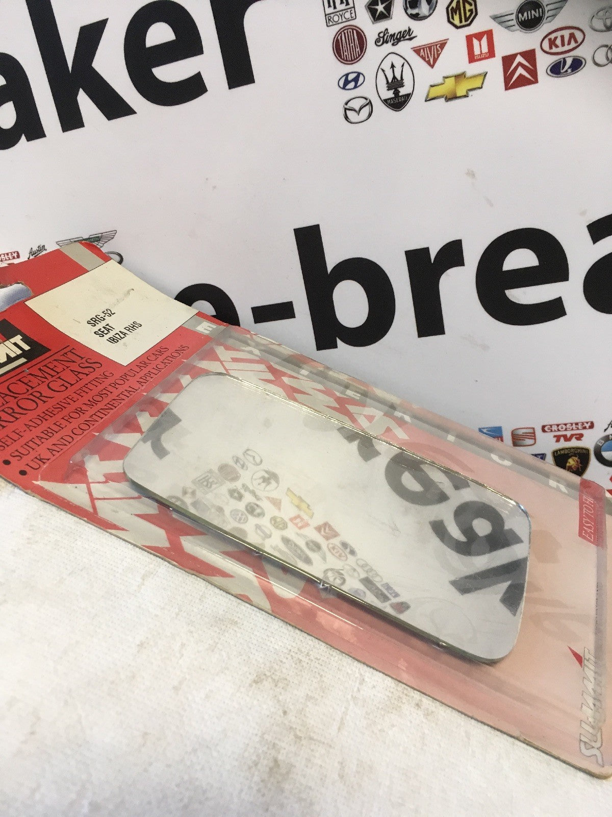 Seat Ibiza Malaga 85-92 Right Side Replacement Door Wing Mirror glass0