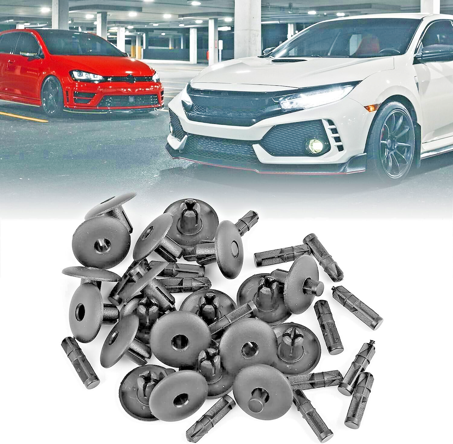 AUDI Push Fit Rivet Trim Clips x5 Underbody Shields Wheel Arch Side Skirt Fixing9
