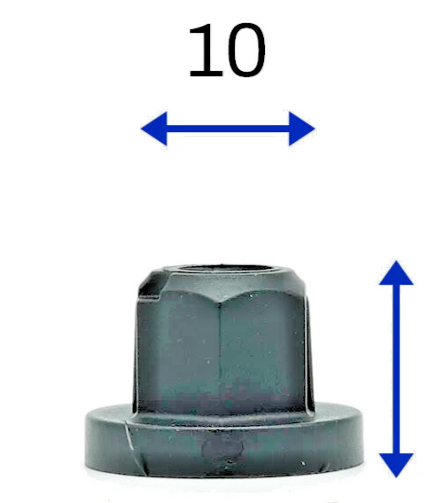 Trim Bumper Undertray Splash Guard Fixing Nut Threaded VAG SKODA N91018901 10PCS18