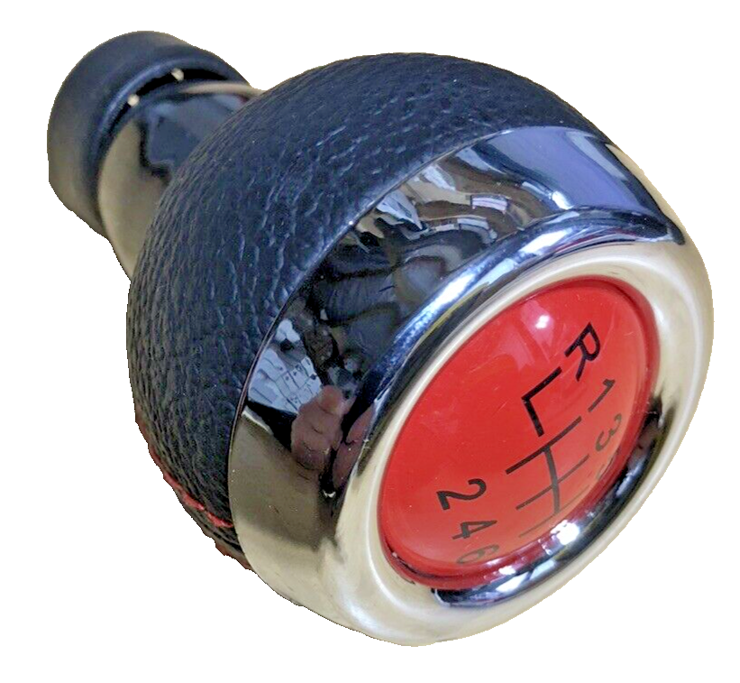 MINI 6 Speed Gear Shift Knob Soft Leather Red Shift Pattern R55 R56 R57 R58 R6012