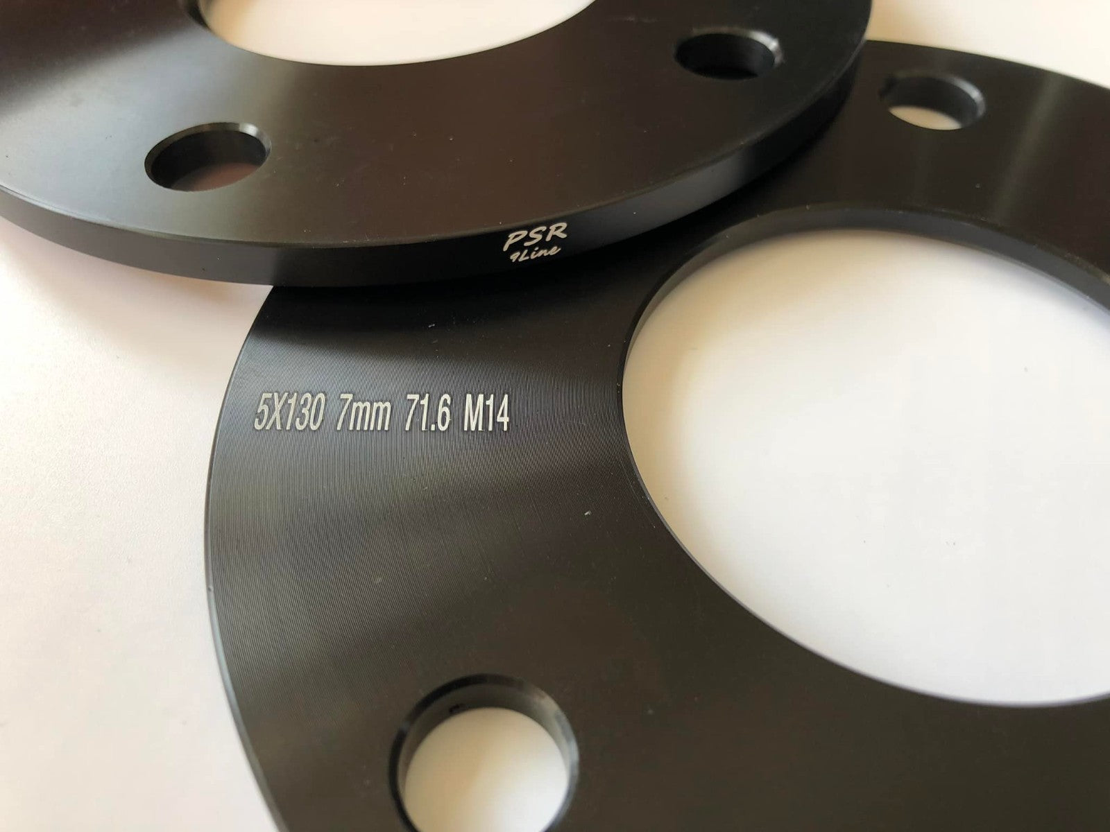 PORSCHE 7mm Wheel Spacers 5x130 With Extended O.E Bolts  Precision Fit in Black17