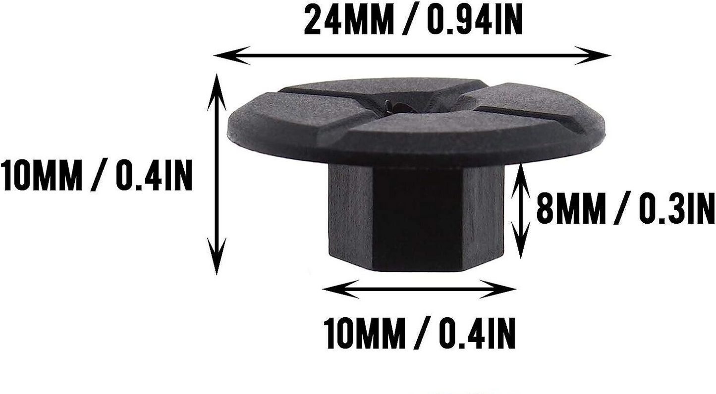 10mm Trim Fixing Nut BMW 1 3 5 X3 X4 X5 E & F Series x10 Pack 517119250259