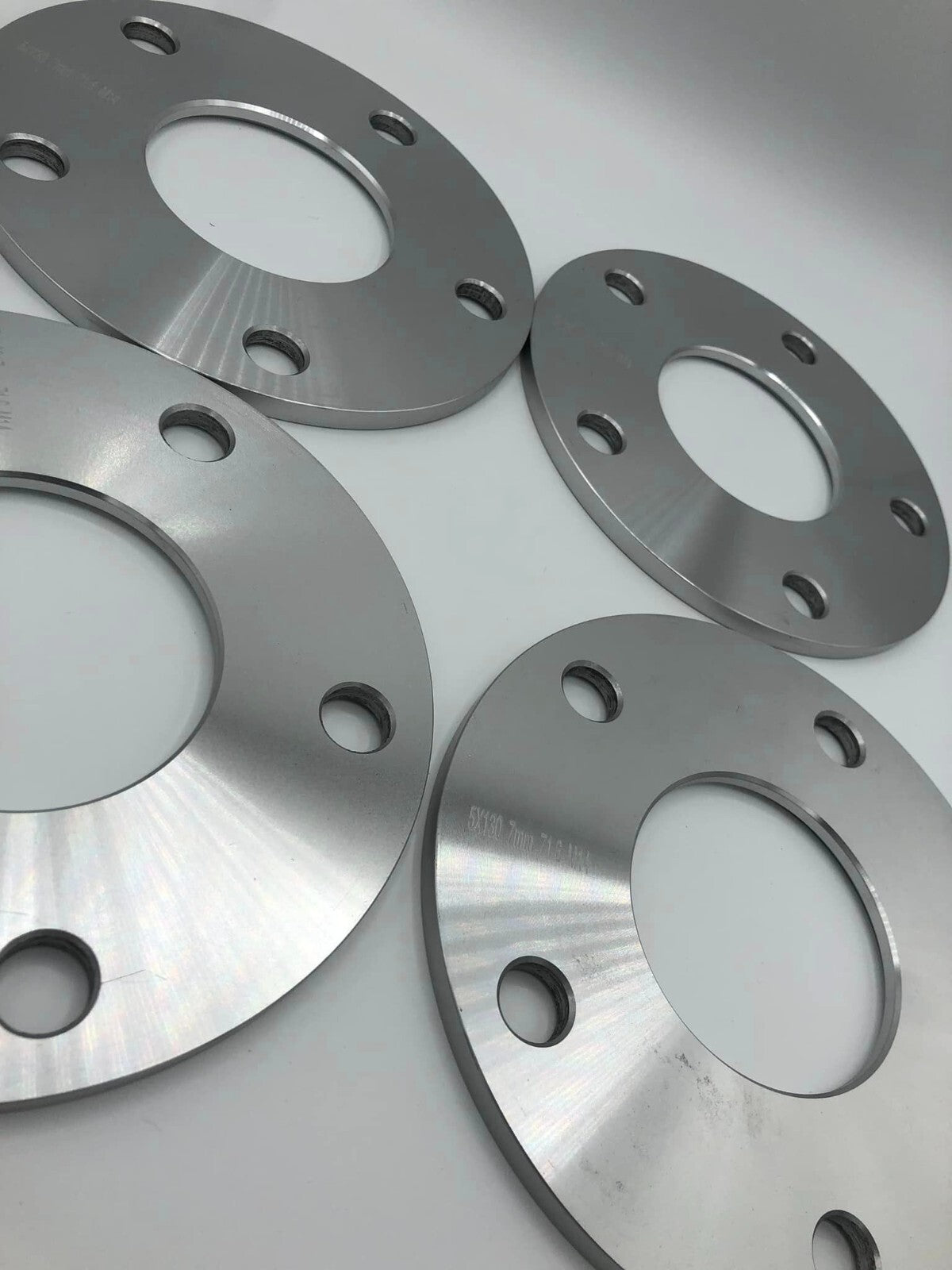 Porsche Wheel Spacers 7mm Set Of 4 in Silver 5x130 PSR9Line1