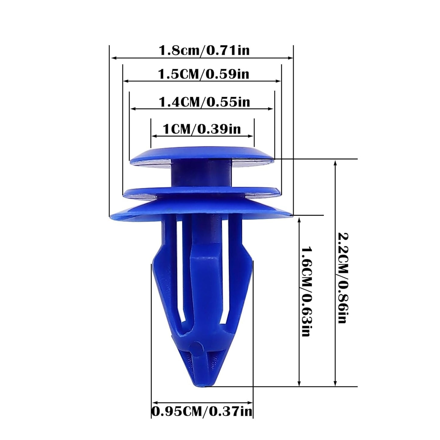 Land Range Rover Blue Trim clips x 10  Evoque Discovery 5 Disco Sport LR02725514