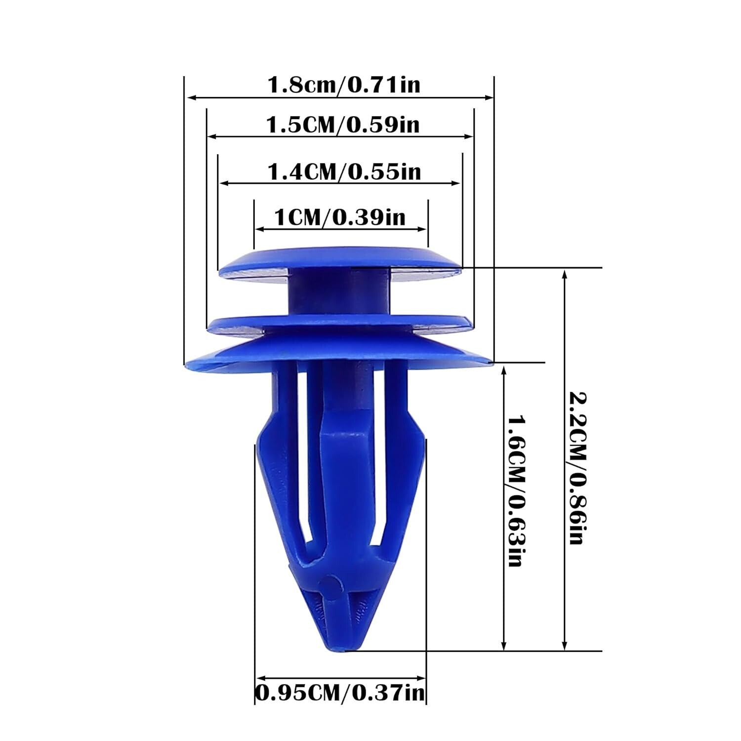 Land Range Rover Blue Trim clips x 10  Evoque Discovery 5 Disco Sport LR02725514