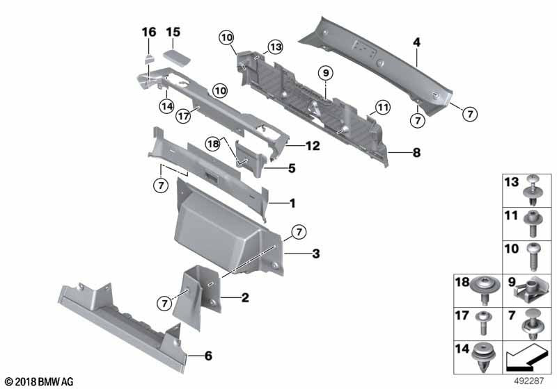 JAGUAR Trim Panel Fastening Fixing Clips Interior FPace & IPace  Pack x5 pcs.10