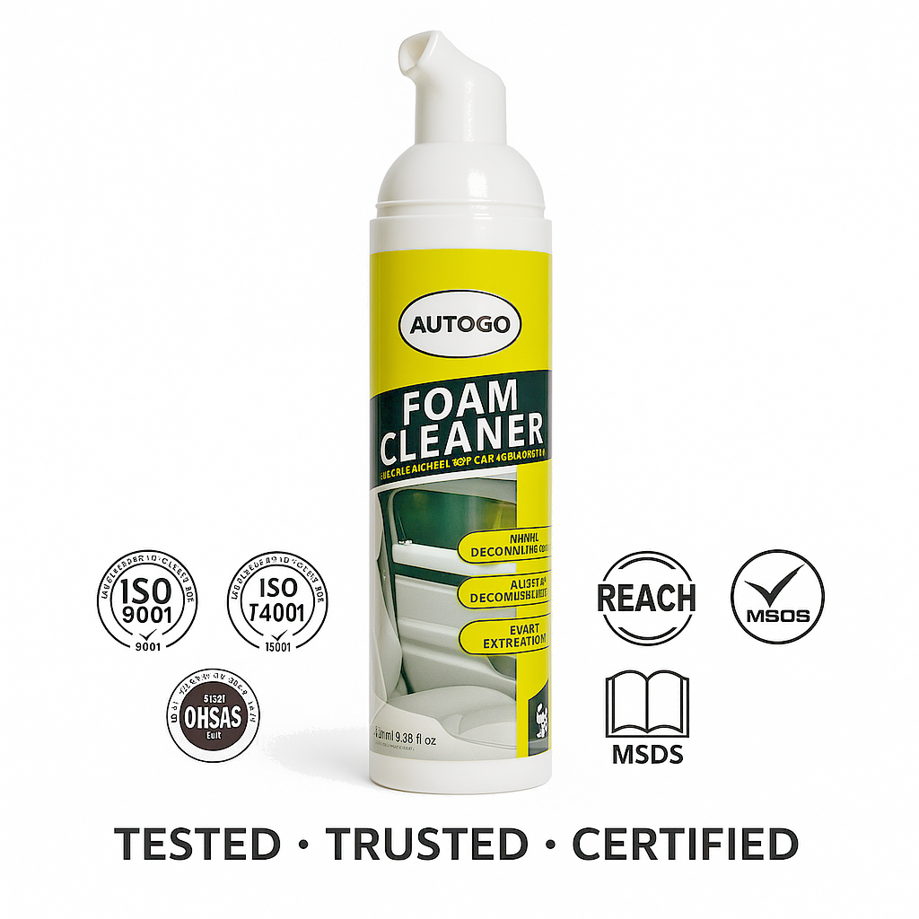 Deep Penetrating Cleaning Foam Spray for Leather & Fabric –  AUTOGO Lemon Fresh16
