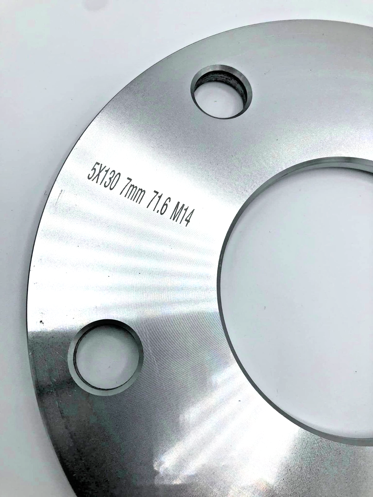 Silver Porsche Wheel Spacers 7mm 5x130 Kit with Extended O.E Bolts  HubCentric16