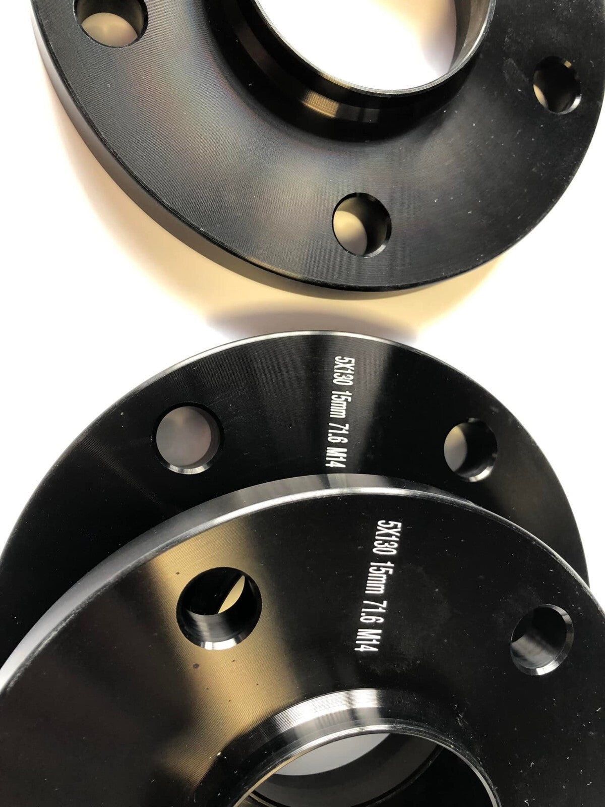 Porsche Wheel Spacers 15mm + Extended AF Bolts Set Of 4 in Black 5x130 PSR9Line1