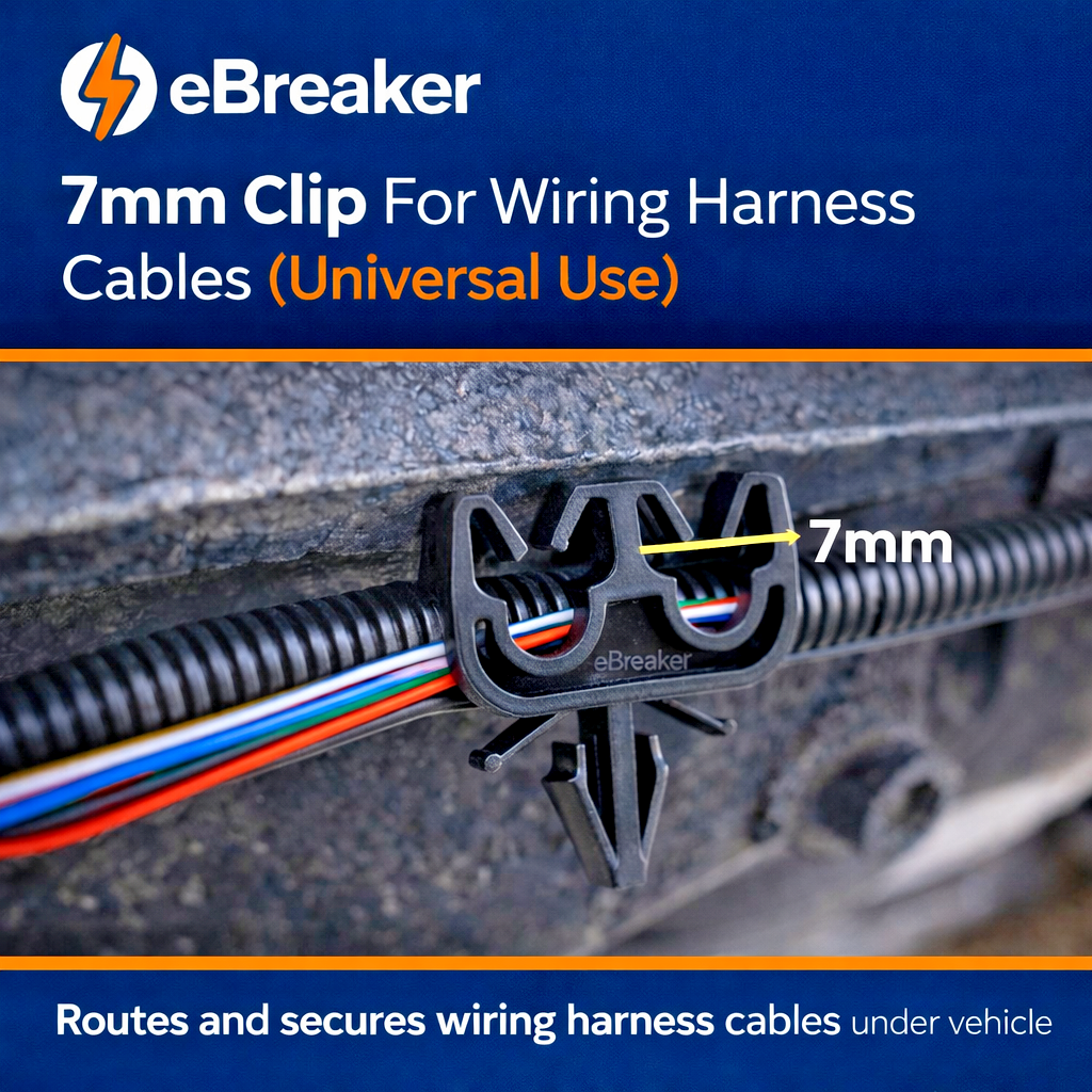 Twin Holding Clip for Brake, Fuel & Electric, Lines, Pipes Cables up to 7mm -X5.5