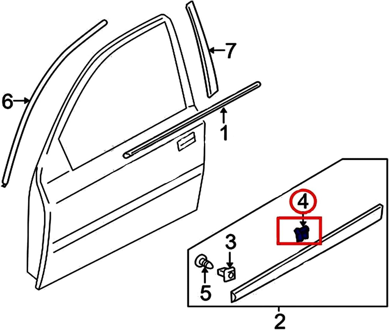 Kia Hyundai Exterior Body Side Moulding Trim Skirt Cover Clip Yellow 877583500013