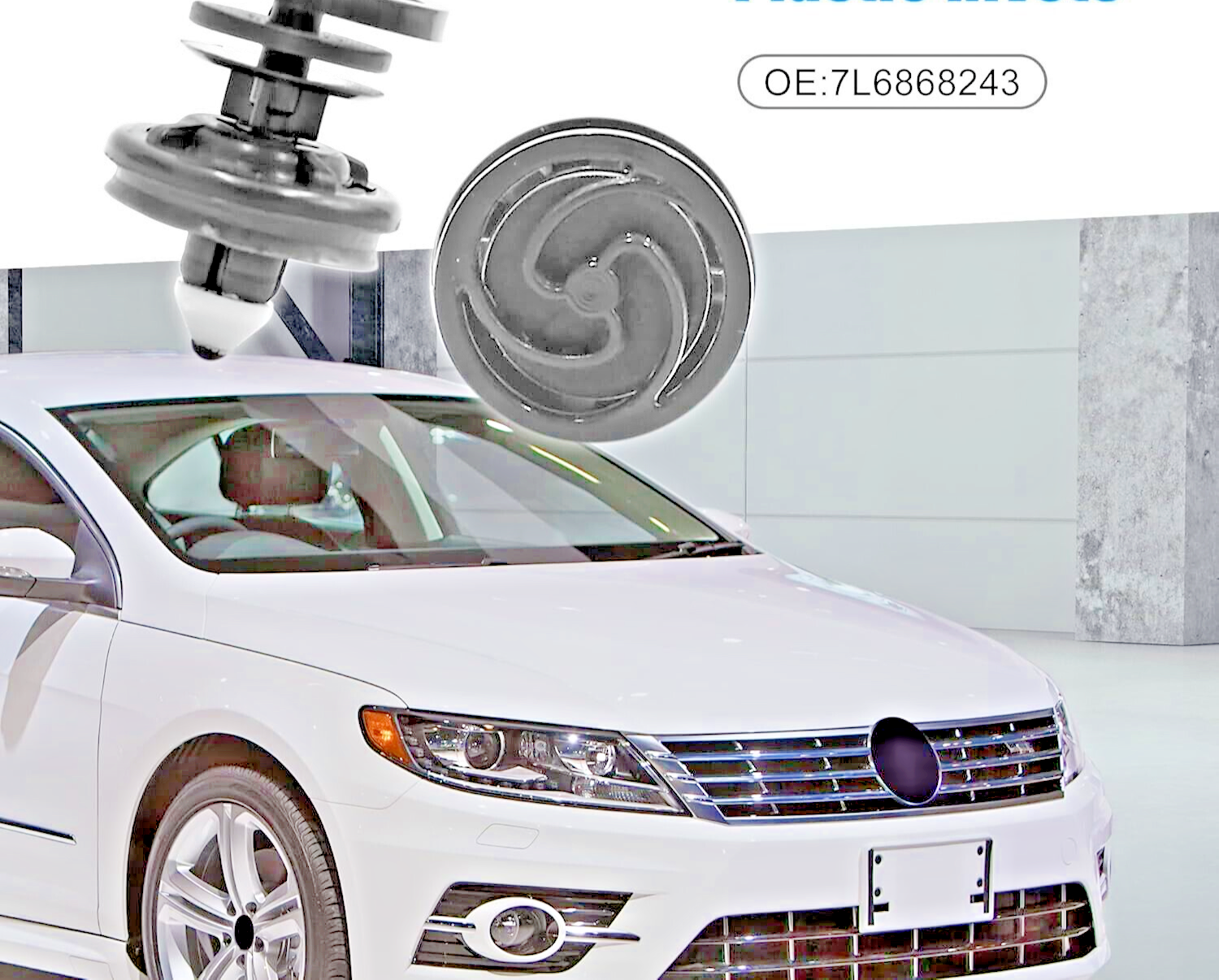 VW Interior Door Card Trim Panel Fastener Clips Sprung Head Golf Polo Passat x1521