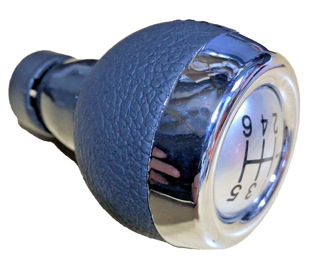 MINI 6 Speed Gear Shift Knob Soft Leather Silver Shift Pattern R55 R56 R57 R6010