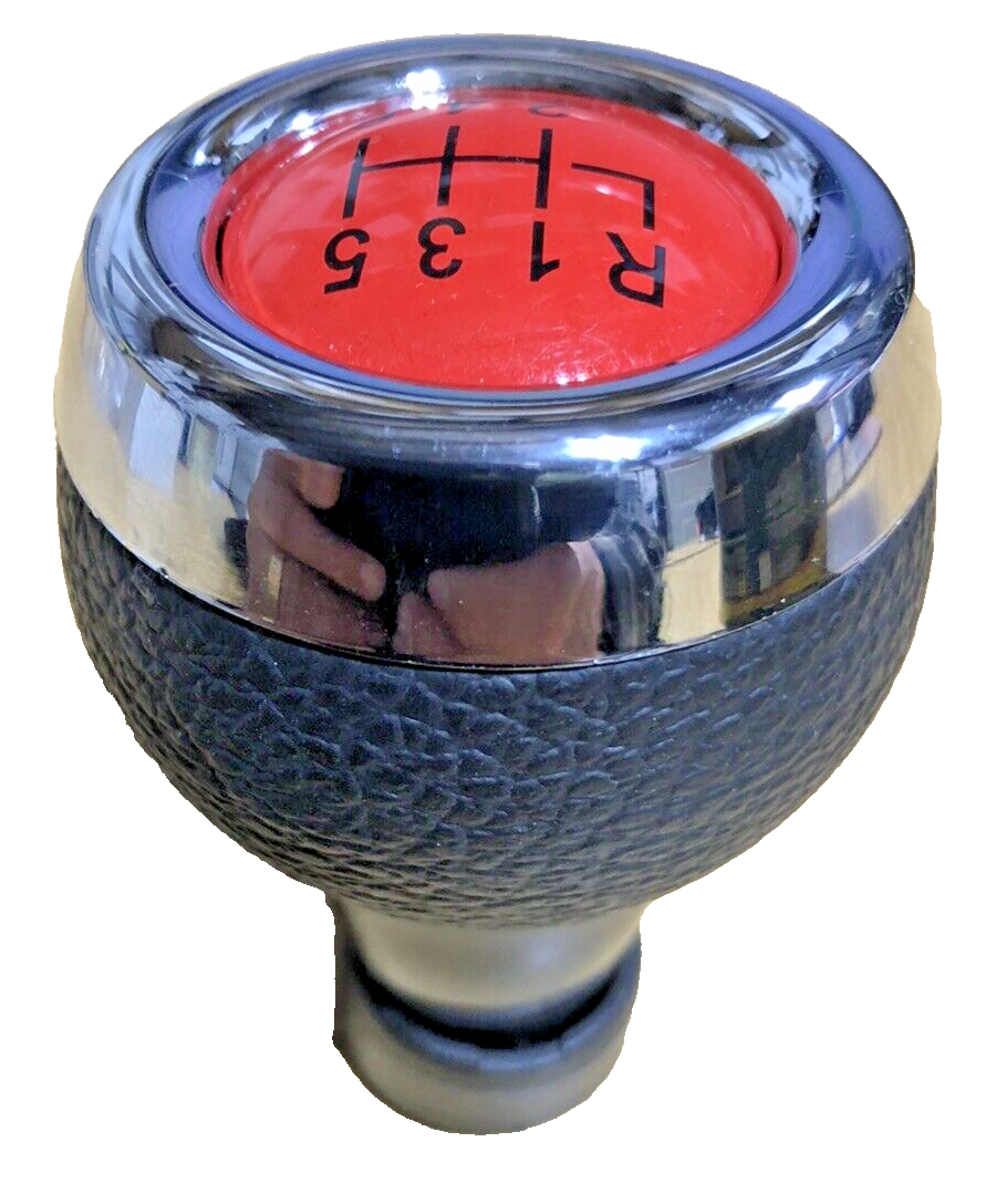 MINI 6 Speed Gear Shift Knob Soft Leather Red Shift Pattern R55 R56 R57 R58 R604