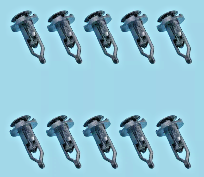 9mm Plastic Bumper & Trim Panel Rivet Clips For Toyota Peugeot Citroen 15 pcs17