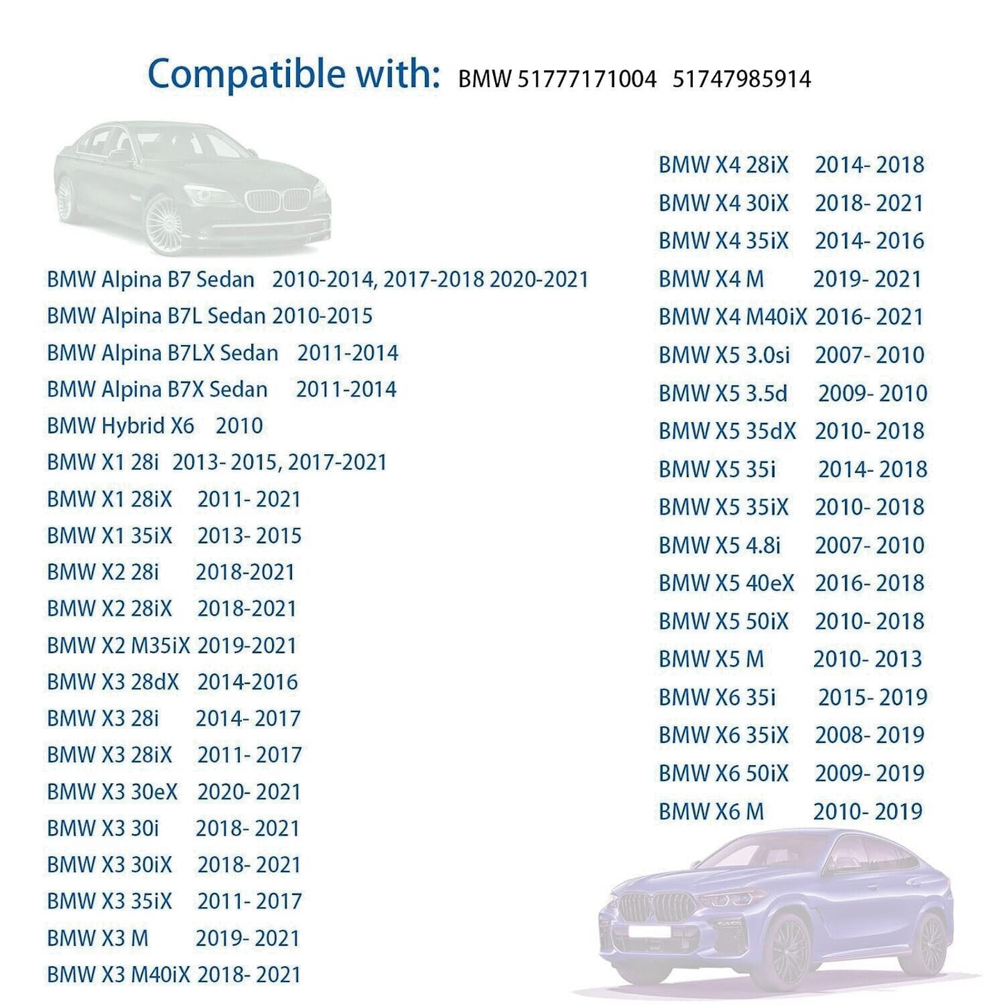 BMW X1 X2 X3 X4 X5 X6 F G Wheel Arch Flare Trim Clips 07147293278 Rivet 6mm x2019