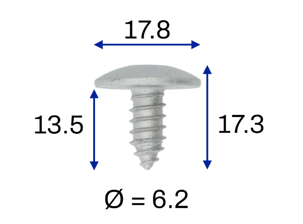 BMW Torx Screw Metal Front Wing Panel Fastener Bolt 3 5 7 8 Series 1989-2003 x1521