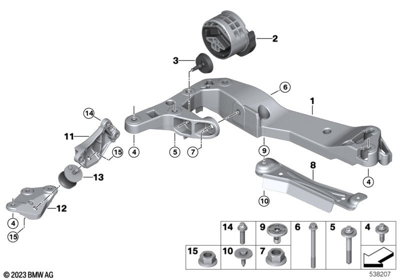 BMW Expanding Grommet Nut Trim Panel Clip - 1 2 3 4 5 6 7 8 & X1 X3 X5 X7 #5 Pcs12