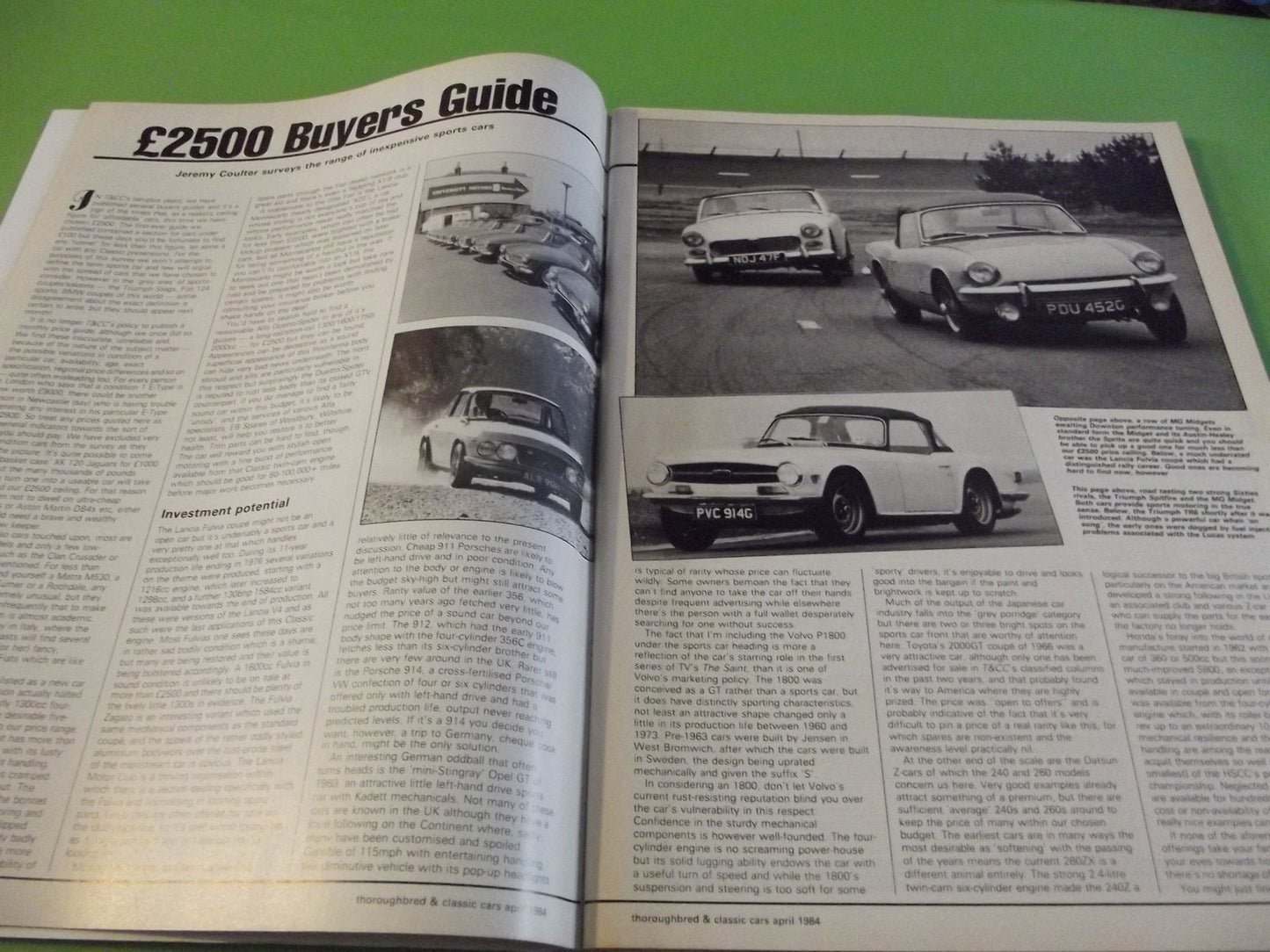 THOROUGHBRED AND CLASSIC CARS MAGAZINE APRIL 1984 #C42