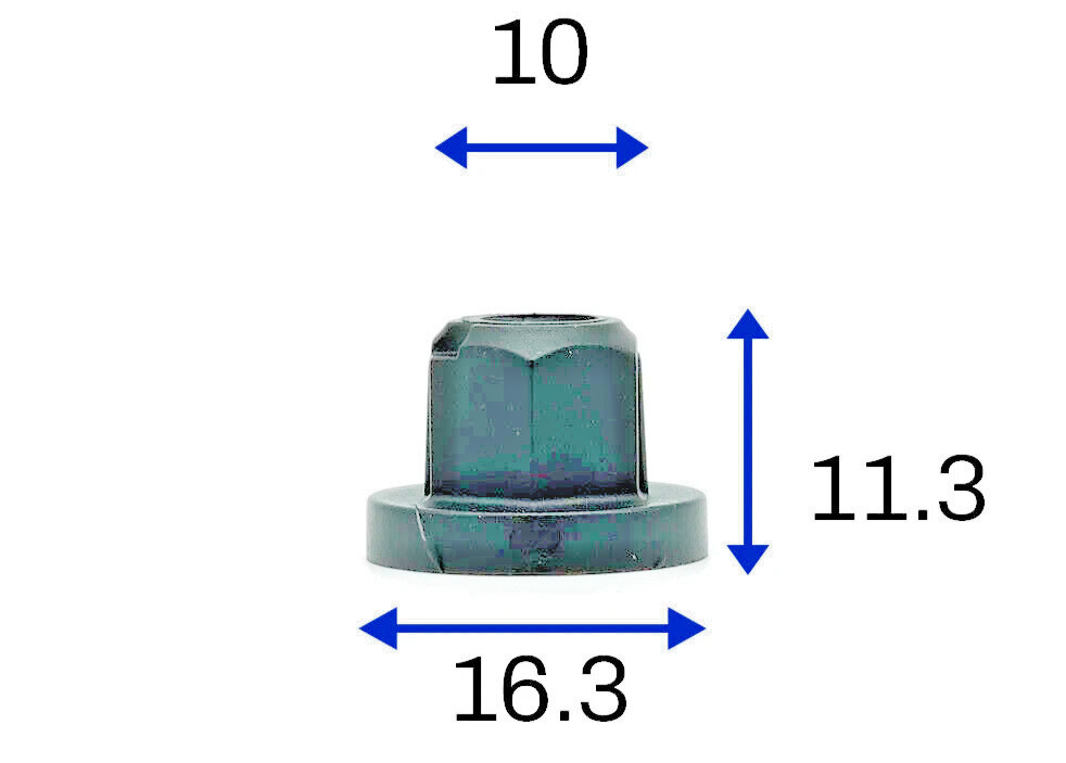 THREADED TRIM & BUMPER FIXING NUT VW AUDI SEAT SKODA PORSCHE N91018901 10PCS3