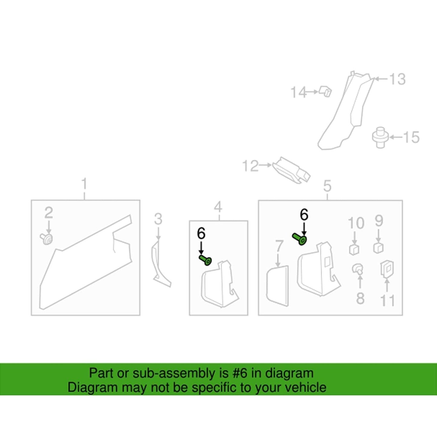 Trim Panel Fastener Clip & Rubber Seal Ford Transit Interior & Exterior Use x156