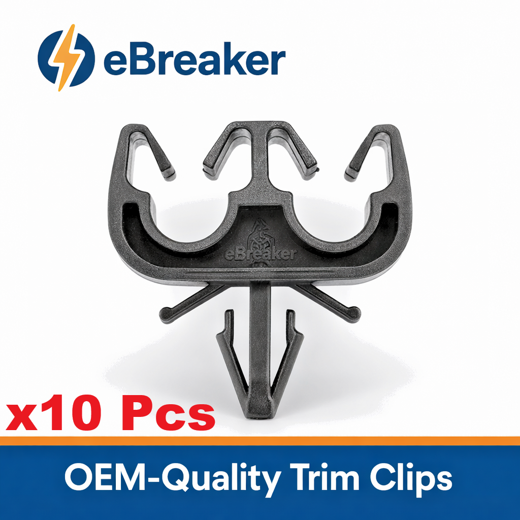 Universal Twin Pipe Clip - Holds Brake Fuel Lines & Electric Wiriing to 7mm -X100
