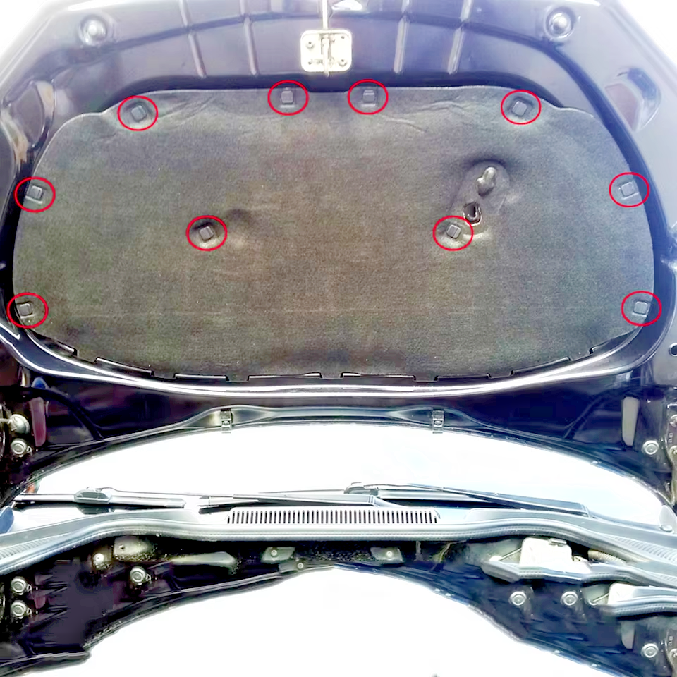 AUDI Bonnet Boot Insulation Sound Deadening Clips 8E0863727A x15 Pcs TT Q3 Q5 Q73