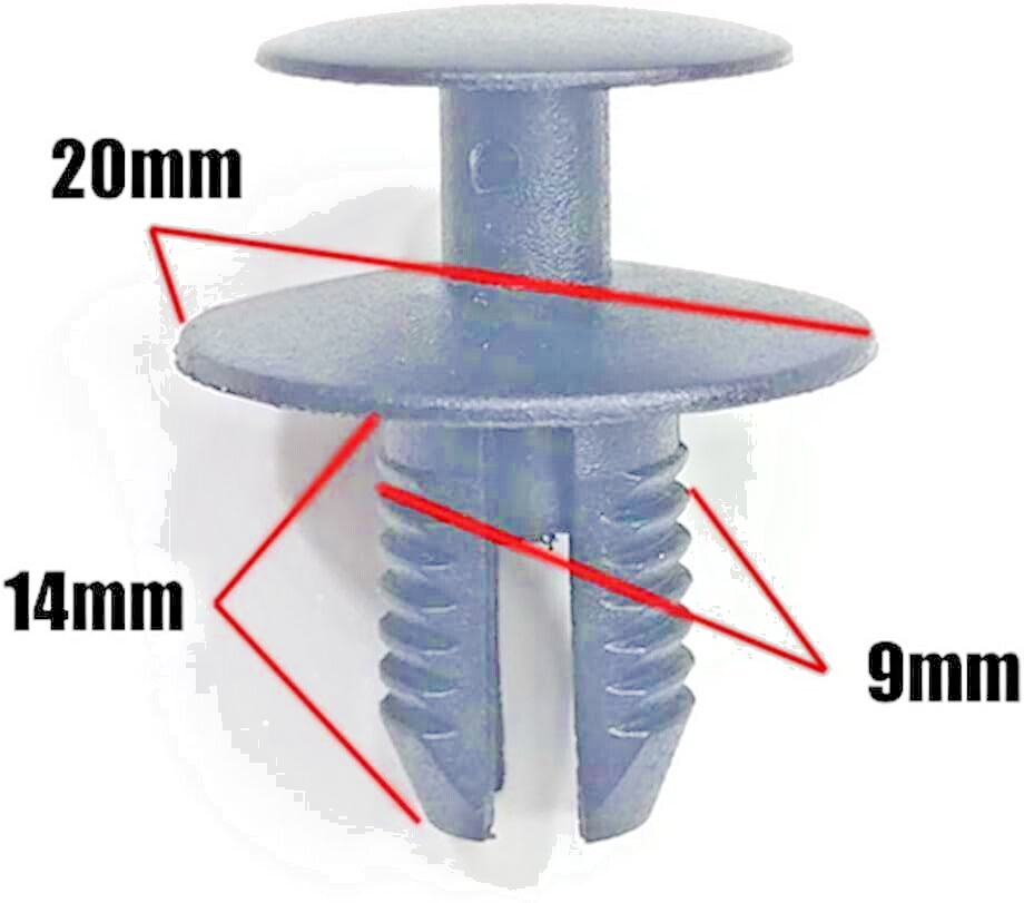 BMW Trim Clips Expanding Rivet 51471911992, 15x Qty for 1 2 3 4 5 6 7 X Z Series1