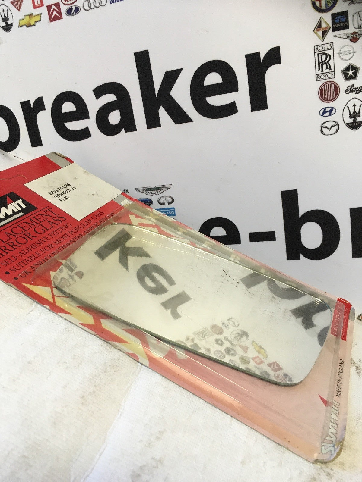 Renault 21 Years 86-93 Left Side Replacement Door Wing Mirror glass0