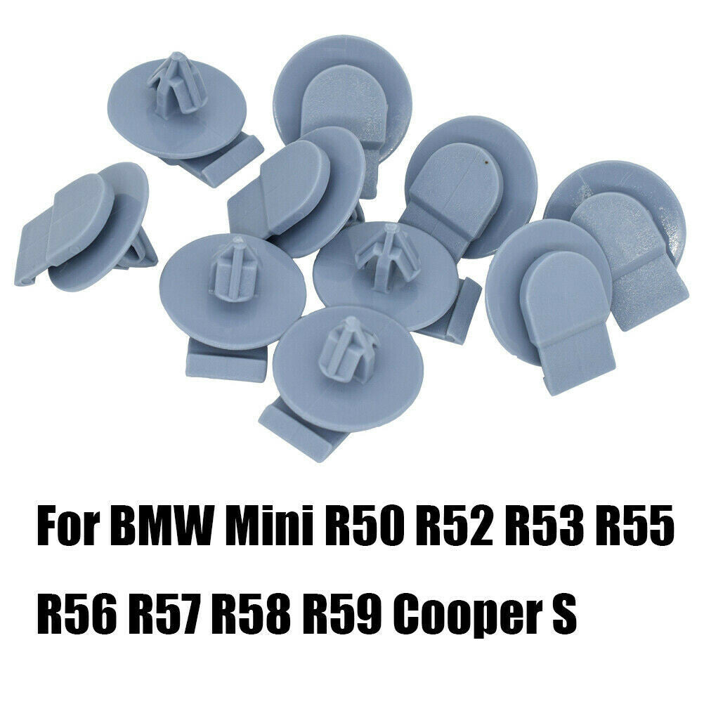 MINI BMW Wheel Arch Side Skirt Trim Clips x10, 2001-2014 R50 R53 R55 R56 R57 R586