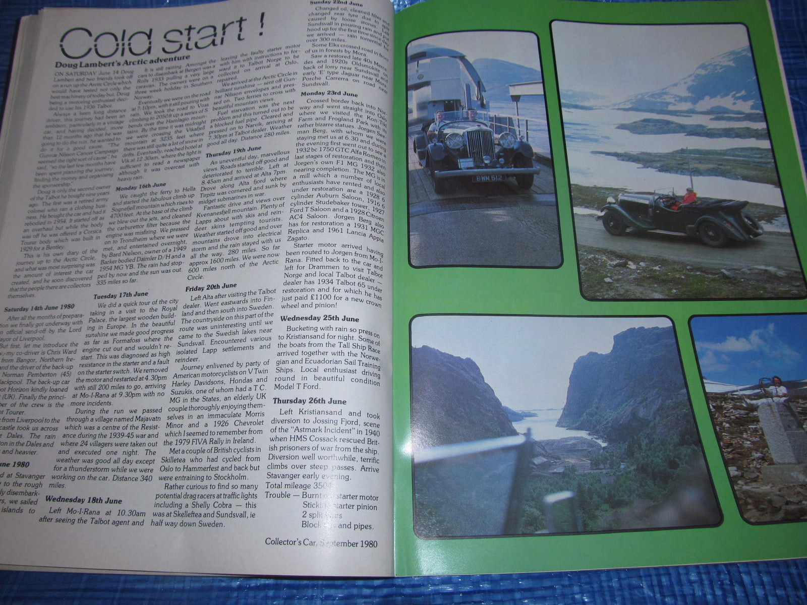 1980 SEPTEMBER COLLECTORS CAR MAGAZINE / MGA AUSTIN 7 TR4 MORRIS MINOR #bk19