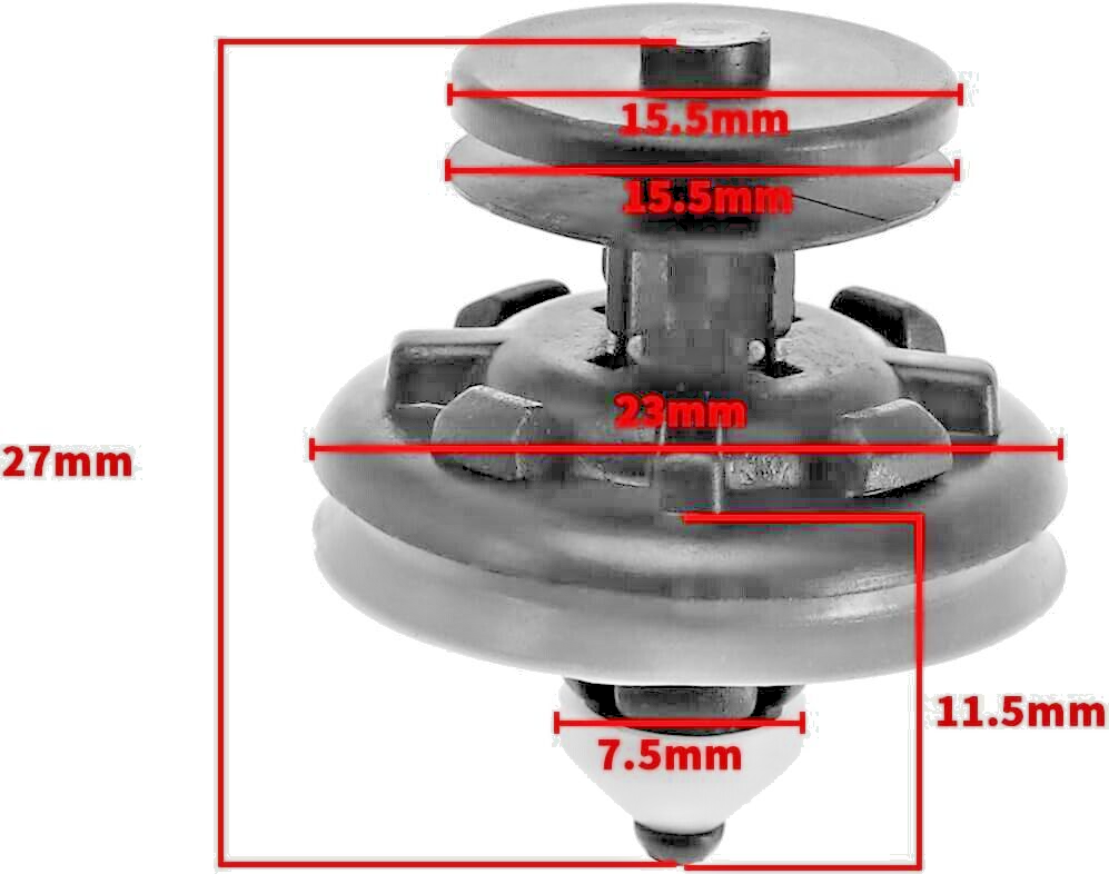 SKODA Door Card Panel Interior Trim Clips Qty x5 for Superb & Rapid OE#6Q08682431