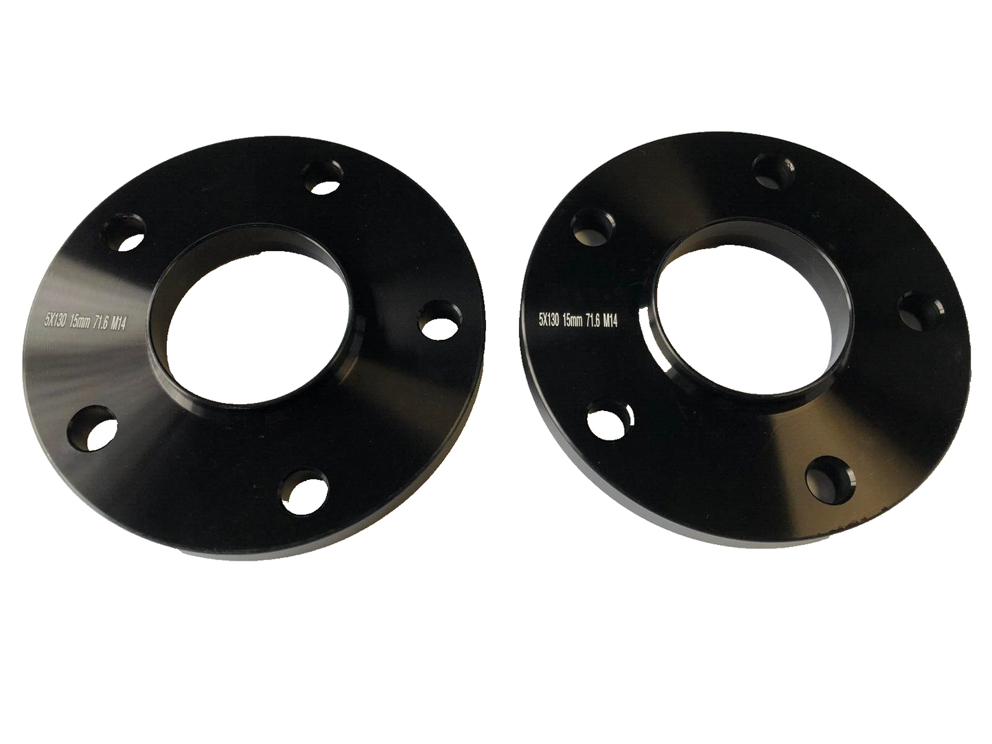 Porsche Wheel Spacers 15mm + Extended O.E Bolts Set Of 2 in Black 5x130 PSR9Line6