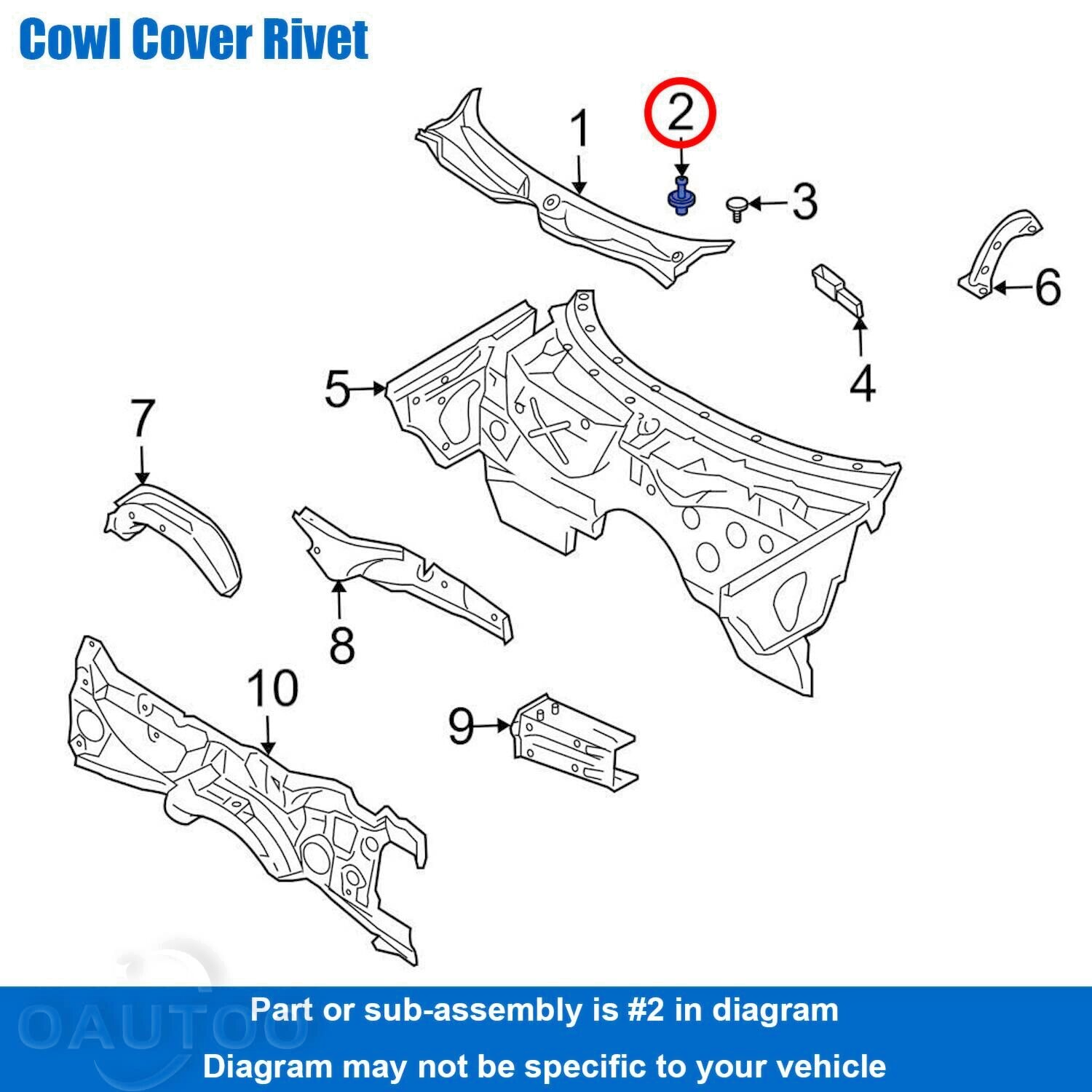 BMW Body Trim Expanding Rivet Clip 15 QTY 51481915964 - X 1 2 3 4 5 6 7 8 Series17