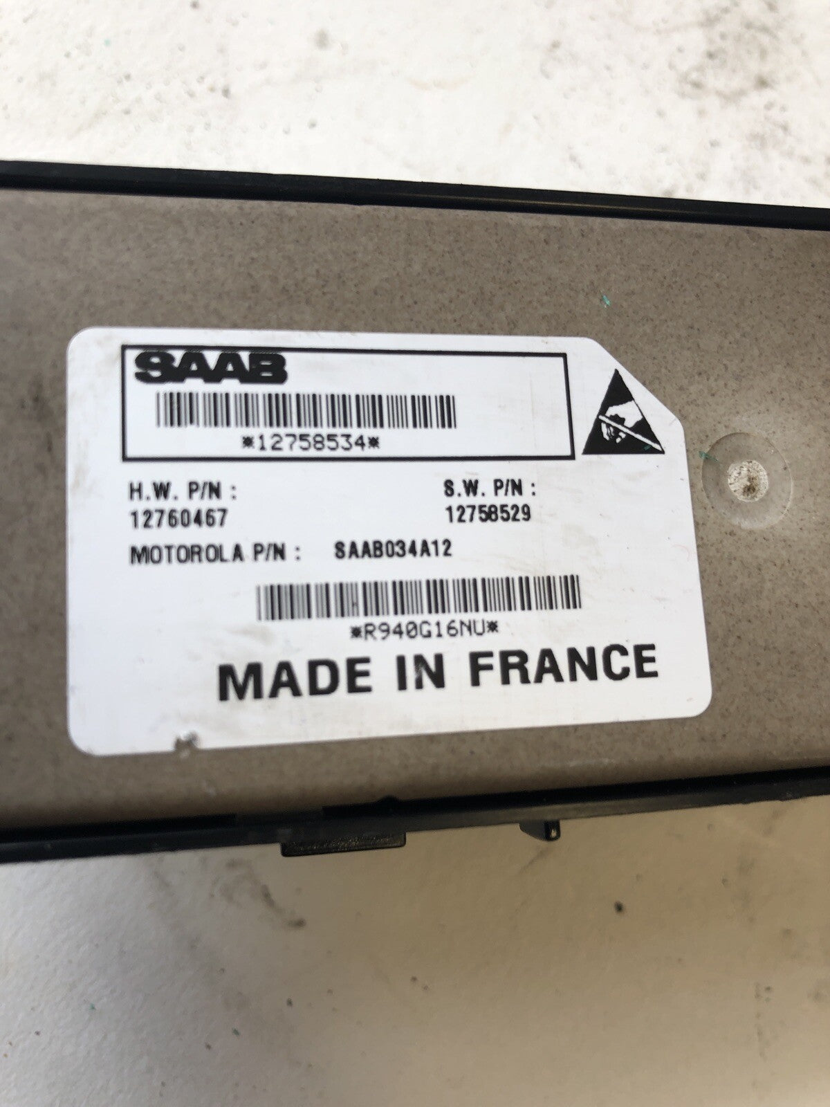 Saab 93 9-3 Year 2005 Rear Door Left Side Electric Window Switch3