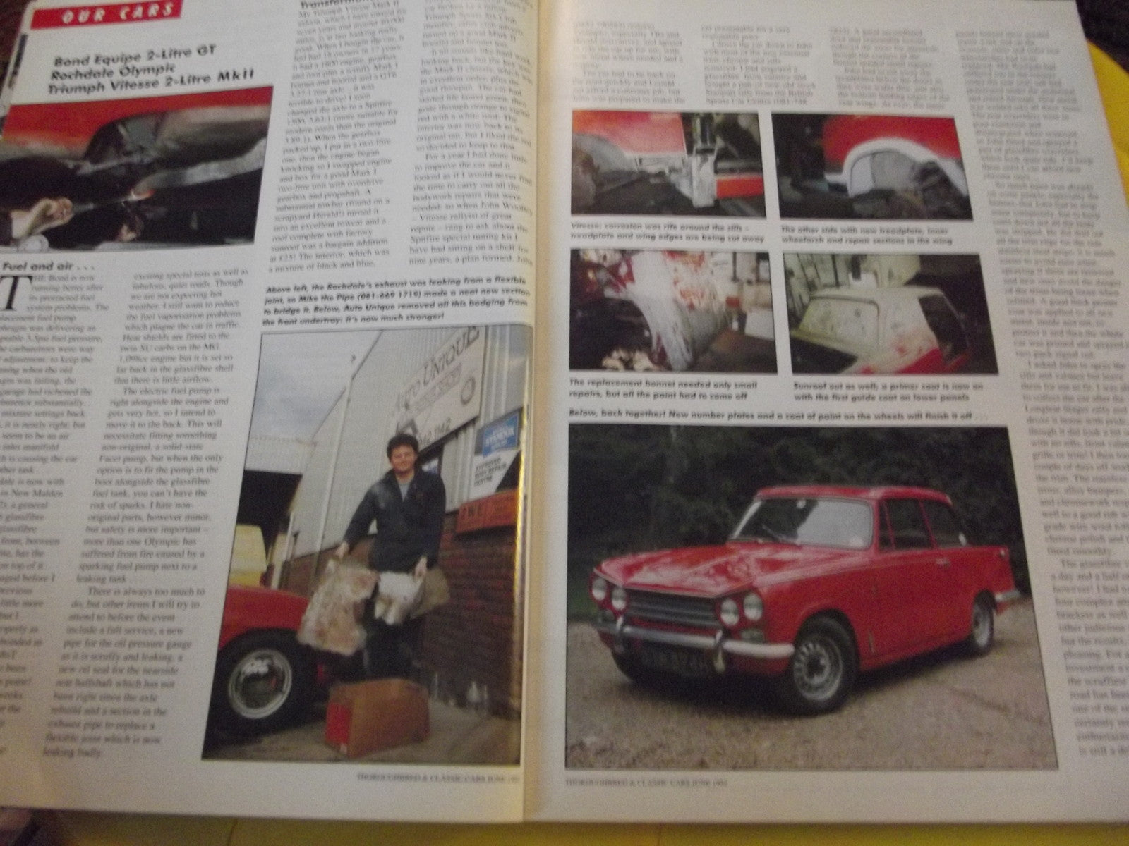 CLASSIC CARS MAGAZINE JUNE 1992 #c34