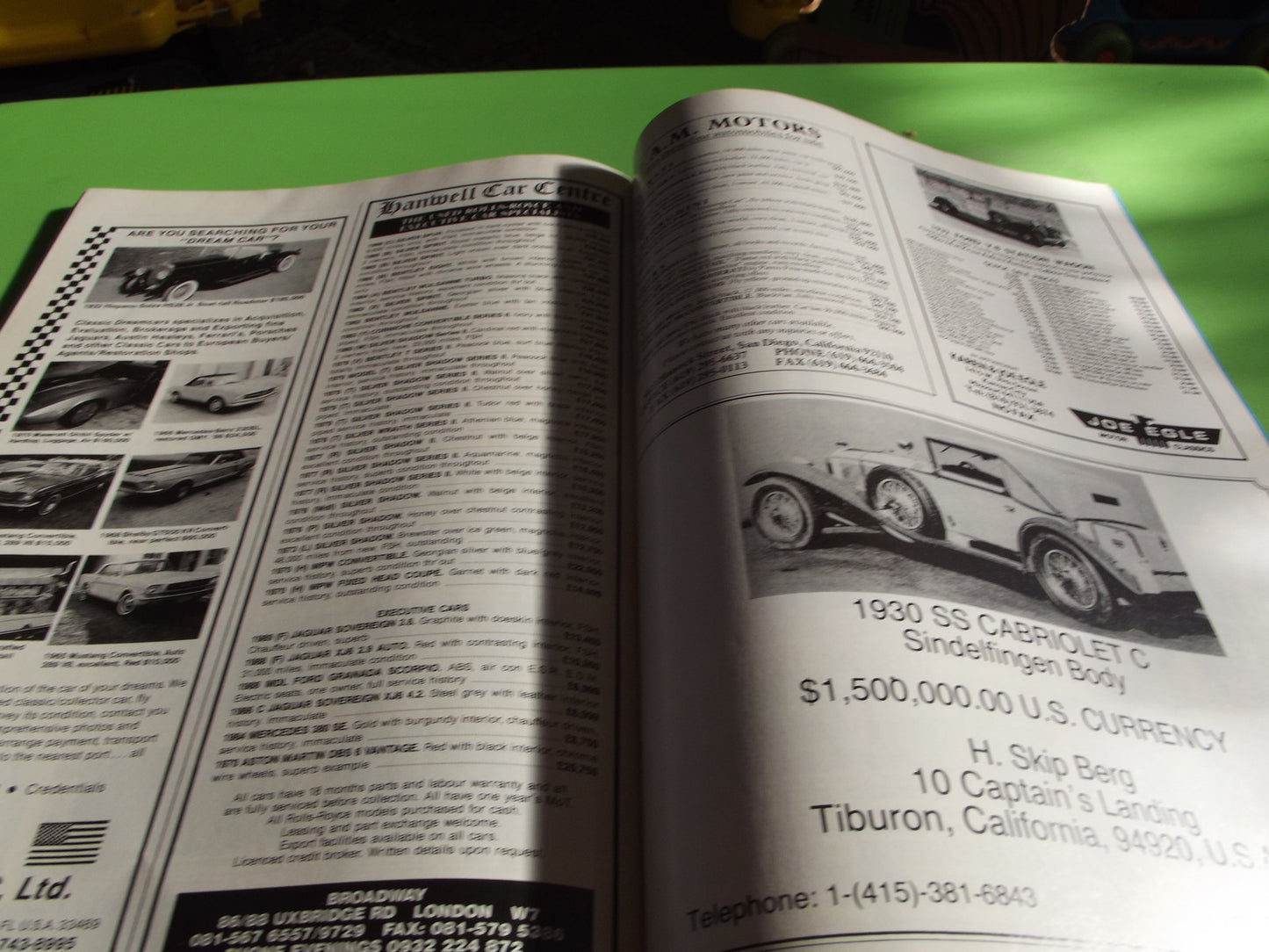 CLASSIC CARS MAGAZINE JULY 1991 #c35