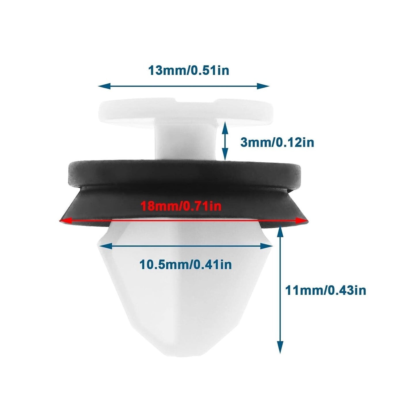 Land Range Rover Trim clips x 10  Freelander Discovery Sport Evoque LR00610112
