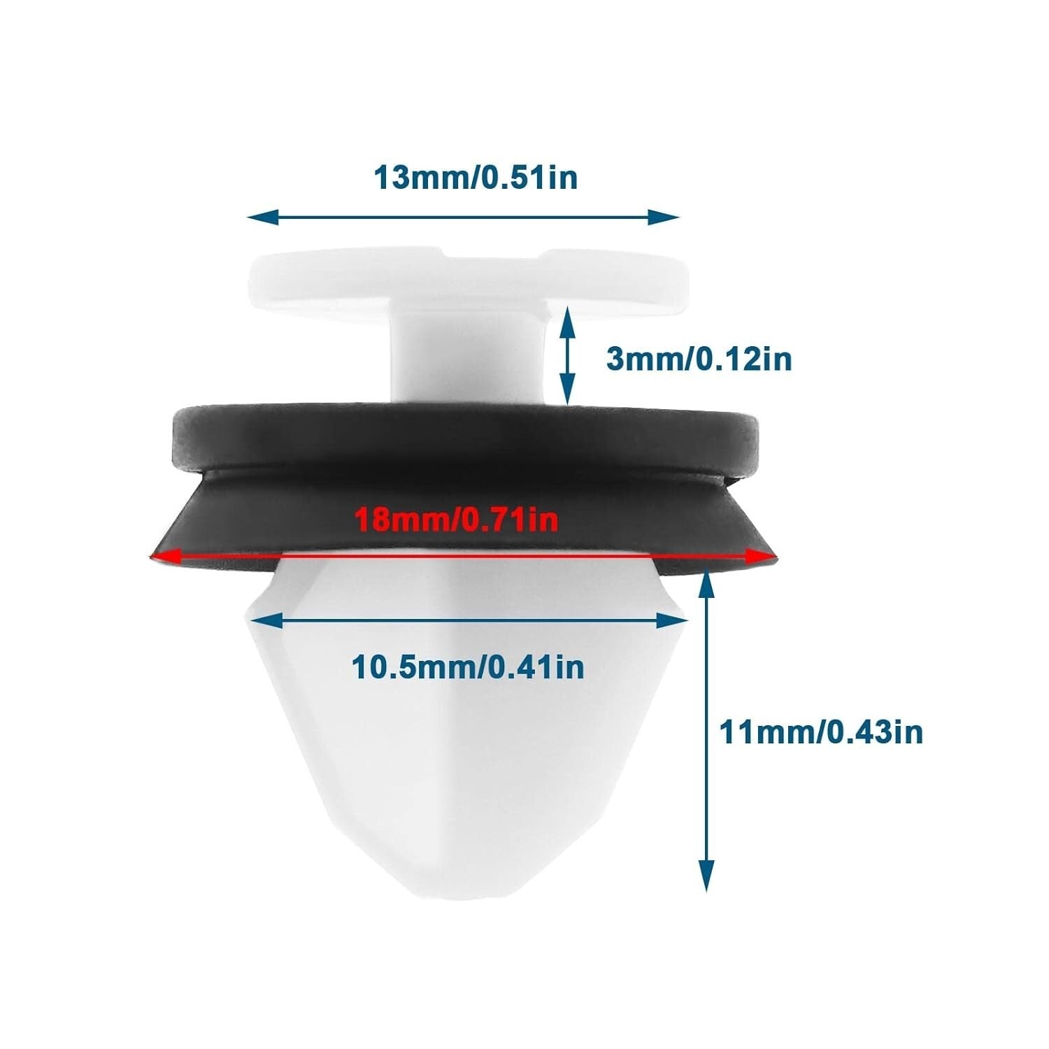 Land Range Rover Trim clips x 10  Freelander Discovery Sport Evoque LR00610112
