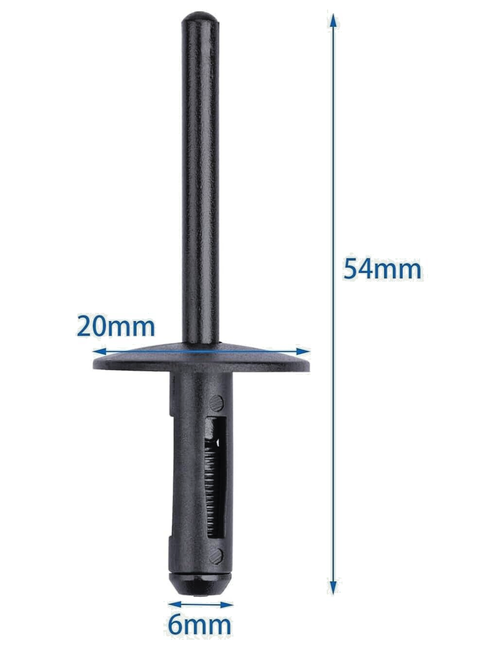 BMW X1 X2 X3 X4 X5 X6 F G Wheel Arch Flare Trim Clips 07147293278 Rivet 6mm x201