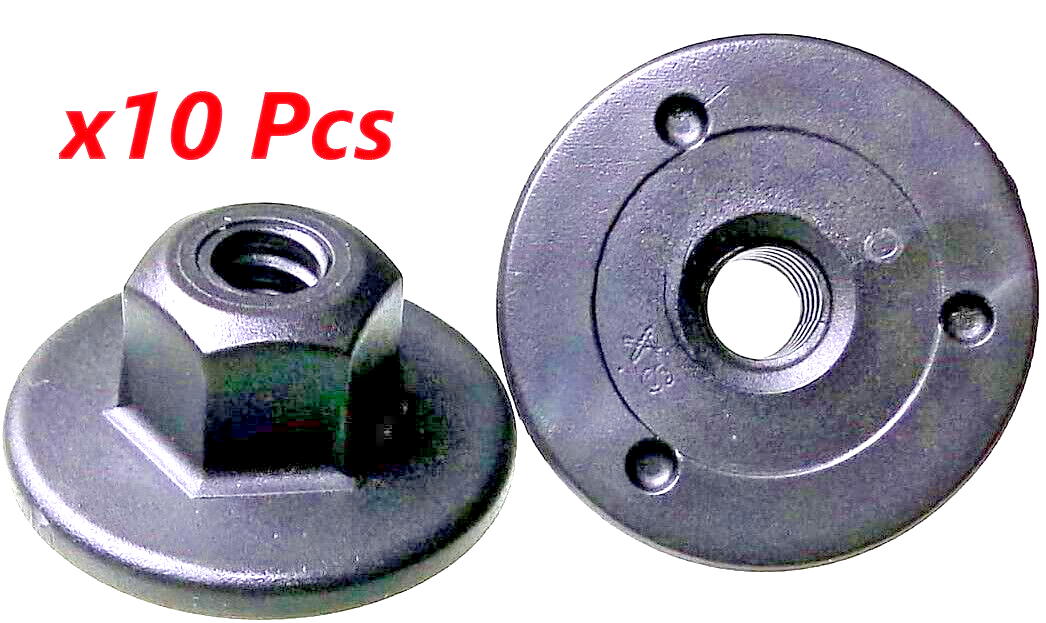 VW Hex Head Threaded Plastic Nut 10mm Undertray wheel Arch Clip x10 #8E0825265 C23