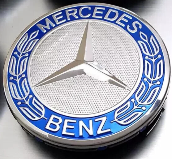 4x Mercedes Alloy Wheel Centre Hub Caps 75mm A B C E S M Class ML CLA6