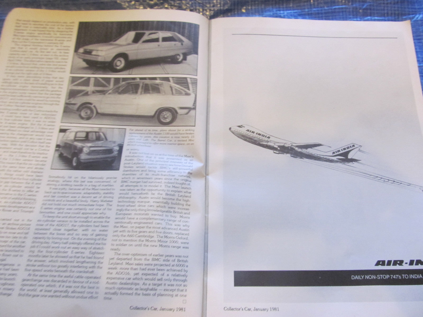 1981 JANUARY COLLECTORS CAR MAGAZINE / RALLY RILEY MGB TEST XK120 LAUNCH  #bk13