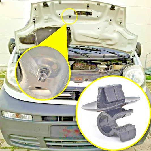Bonnet Lift Pole Support Strut Placement Clip - Citroen Peugeot Renault Vauxhall0