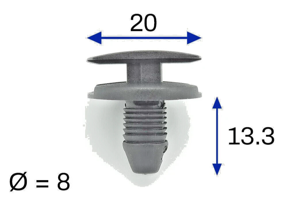 Citroen Inner Wheel Arch Liner Splash Guard Trim Clip Plastic x10 fit C3 C4 DS31